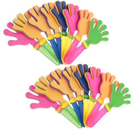 TOPPERFUN 36 Pezzi Applausi Rumorosi in Plastica Sicura Per Feste Bambini, Dispositivi Rumorosi Portatili Per Celebrazioni e Attività Scolastiche, Bomboniere Rumorose Per Eventi Sportivi
