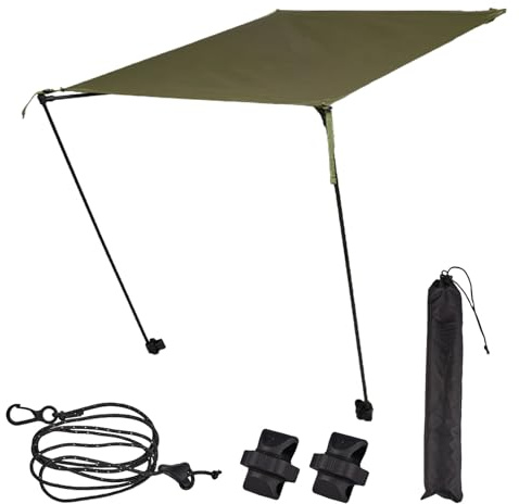 Sghtil Auvent de chaise de camping, pelouse, chaises de plage, parasol | Parasol portable et robuste pour adultes, voyage, plage, terrasse, jardin, sport, hayon, pêche, randonnée