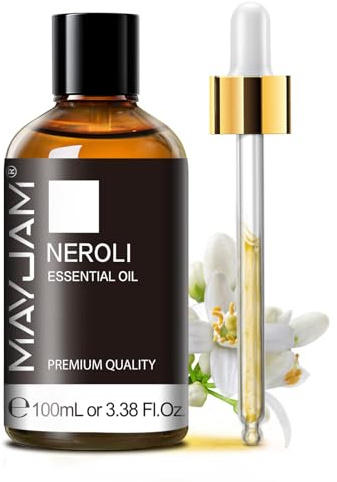MAYJAM Huile Essentielle de Néroli pour Diffuseur 100ML | Huile Essentielle de Néroli pour Humidificateur, DIY, Home, Wardrobes