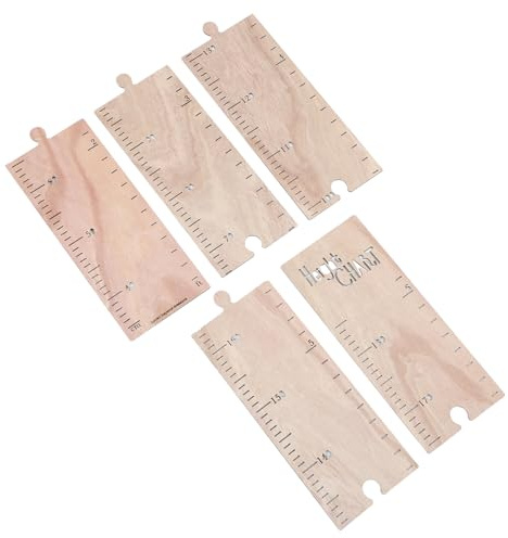 HAPINARY Kinderzimmer Wanddeko Diy Holz Messlatte Wachstumstabelle Robust Langlebig Einfache Montage für Mädchen Jungen Dekorative Höhenmessung als Raumgestaltung