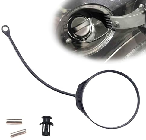 Tankdeckel Halteband,Kraftstofftankdeckel Tankdeckelleitung Gummi Linie Ersatzseil Tether Ersatzteile Kompatibel mit VW Passat Bora Audi BMW Fiat Touareg Golf Skoda A1 A3 A4 A6 A7 8P C7 Q5 B5