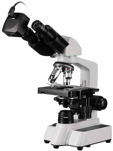 Bresser Bino Mikroskop Set mit MikroCam SF Full HD Kamera, 40x-1000x Vergrößerung, LED Beleuchtung, ideal für Schule und Hobby