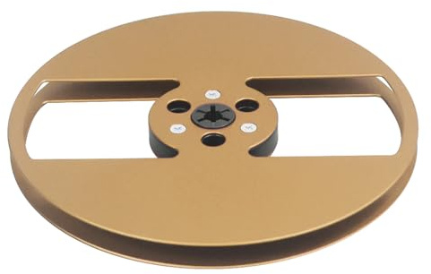 FANSHINUO Precisions 17,8 cm Aluminiumrolle für 1/4 Klebeband für offene Sound-Decks mit 2 Löchern, Klebeband aus Aluminiumlegierung