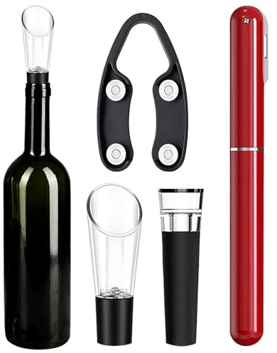 Abrebotellas - Sacacorchos de Viaje | Abrebotellas de Vino con Bomba de Aire a Presión - Para Uso En Hogar, Bar, Cocina, Restaurante, Boda, Fiesta, Barman Y Apartamento