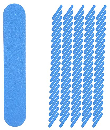 Lima per unghie usa e getta 100 pezzi Lima per lucidatura per unghie su due lati Lima per manicure per nail art (Blu)