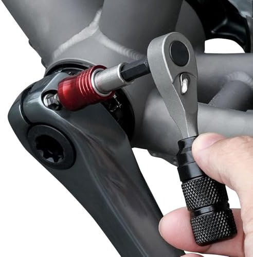 Genérico Cykelreparationssats: 3,5 tum aluminiumlegering spärrnyckelset, bärbart underhållsverktyg, mini däckspak design