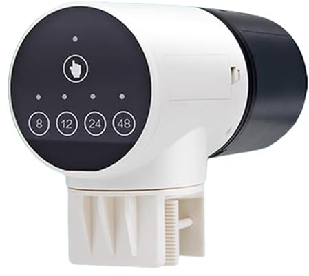 Automatisk fiskmat automat | matdispenser liten tank bilmatare – kapacitet fisk semestermatare, tank för pulver, pellets