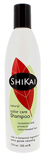 ShiKai - Color Care Shampoo, Plant-Based, Non-Soap, Non-Detergent, Revitalizes and Protects Color-Treated Hair (12 Ounces, Pack of 3)