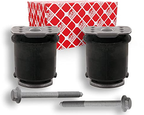 febi bilstein 32633 Achskörperlagersatz für Hinterachsträger, mit Schrauben | Kompatibel mit: AUDI A3, A3 Sportback, TT, SEAT ALHAMBRA, ALTEA XL, SKODA OCTAVIA II Combi, SUPERB II, SUPERB II Kombi, YETI