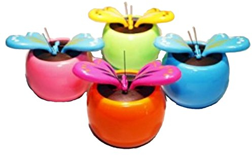 HAAC Solar Wackelblume Blume Motiv Schmetterling