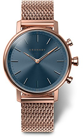KRONABY Uhr Smart Damen | Saphirglas, Wasserdicht 10 ATM, Musiksteuerung, Schrittzähler, Anrufbenachrichtigung und -ablehnung S0668/1, Carat