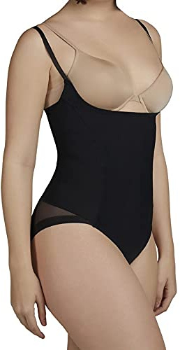 YSABEL MORA Body Reductor sin Copa con Braga de Tul para Mujer.