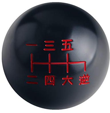 DEWHEL Black/Red Inlay Manual Shift Knob Short Throw Shifter 6 Speed M10x1.5 M10x1.25 M8x1.25 M12x1.25