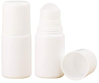 JIHUOO 10 Stücke 50ml Leer Deo-Roller Flasche Roll On Flasche Aromatherapie Flaschen mit Rollenkugel