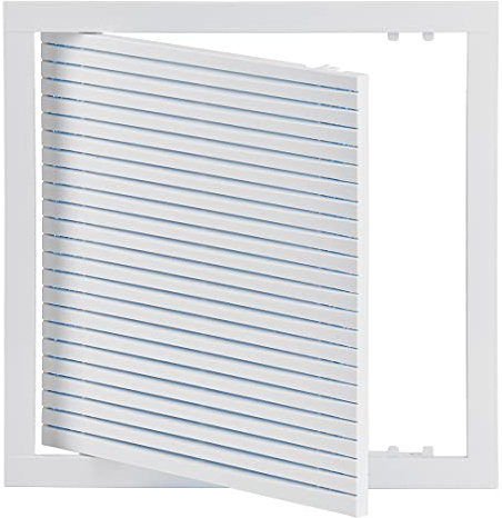 300x300mm Griglia di Ventilazione con Filtro - Griglia D'Aerazione Rettangolare - Sportello Ispezione in ABS Plastica, Bianco