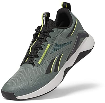 Reebok Herren Nanoflex Adventure Tr Crosstrainer, Chalk Green/Black/Pure Grey, 44 EU