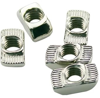 M3 M4 M5 10 * 6 mm für 20er Serie T-Schlitzmutter T-Schiebemutter Hammer Einschlagmutter Befestigungsverbinder Aluminiumprofile-M4,50 Stk