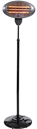 KEKAI Poêle à quartz d'extérieur Kekai Terrace 2000 W avec hauteur réglable 120-210 cm