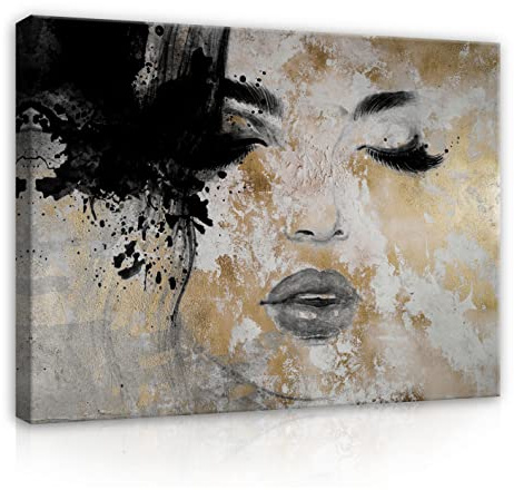 WallArena Leinwand Bilder 120x80 cm | Porträt, Leinwandbilder, Bild auf leinwand, Format: 145x45 cm (BxH) - einteilig auf Canvas Leinwand. Das Leinwand