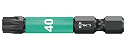 Bit 867/4 IMP DC T40 L.50mm 1/4 Zoll E6,3 Impaktor,DC Box m.5 Bits WERA