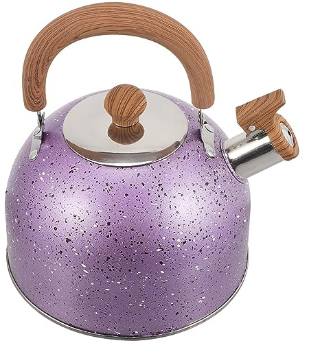 Luxshiny Bouilloire Sifflante Pour Eau Chaude Bouilloire Sphérique Pour Cuisine Signal Sonore Ébullition Facile à Remplir Et Nettoyer
