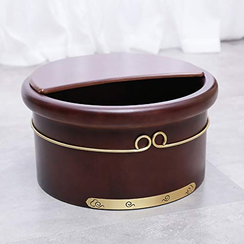 WADRBSW Barril de Madera para Pies, Cubo de Madera para Pedicura, Bañera para Remojar Pies, Cubeta de Pies, Baño de Pies, Jacuzzi, Piscina para Adultos (Color: Marrón Oscuro, Tamaño: Sí) to Pursue