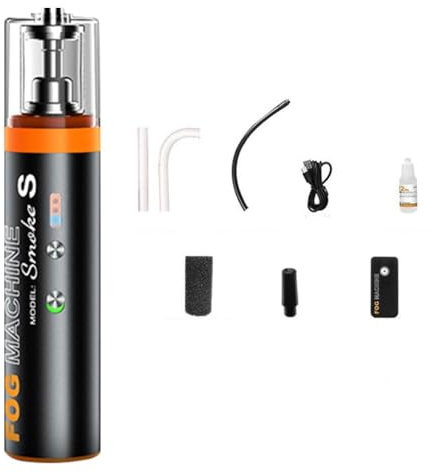 Mini máquina de humo, máquinas de humo portátiles alimentadas por batería con control remoto for fotografía, eventos al aire libre, fiestas, efectos de escenario o bodas/867