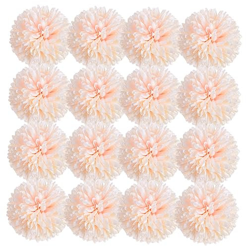 SEWACC 50 Pcs Pink Flowers Artificial Chrysanthemum Decoration Wedding Large Artificial Flowers for Wedding Table