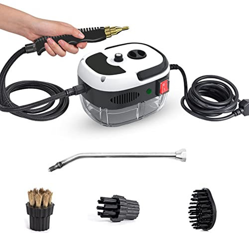 Limpiador a vapor profesional de alta presión de 2800 W, máquina de limpieza a vapor portátil de alta temperatura para cocina, baño, lechada, azulejos, muebles, con kit de herramientas de limpieza