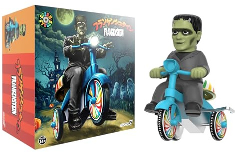 Super7 Universal Monsters Super Cycles - Frankenstein (Black w/Blue Trike) Action Figure