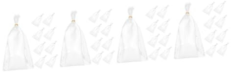 SUPVOX 4 Set borsa per l'acqua dei fiori sacchetti conservazione freschi rosa pianta chiaro vello sacchetti per confezionare bouquet per la ritenzione idrica dei fiori plastica