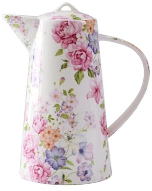 SDA287MZ Wasserkaraffe 1200 ml Porzellan-Wasserkrug mit Deckel und Griff, Wasserkocher for Limonade, Saft, Milch, kalte oder heiße Getränke, Teekanne Wasserkrug
