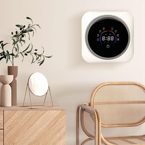 Mini Portable Washer and Dryer Combo - Wall Mounted Fully Automatic Front Loading Washing Machine with LCD Control Panel for Small Clothes, Underwear, and Socks