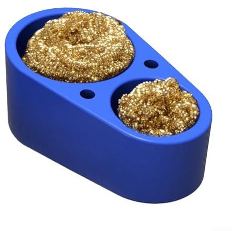 Detergente per punte di saldatura in silicone con innovativo design a doppia sfera per una maggiore efficienza di pulizia (blu)