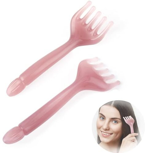 COYUN 2 Pezzi Massaggiatori Per La Testa A Cinque Artigli Pettine Portatile In Resina Strumento Per Massaggio Rilassante Manuale Portatile Strumento Per Il Rilassamento Del Cuoio Capelluto