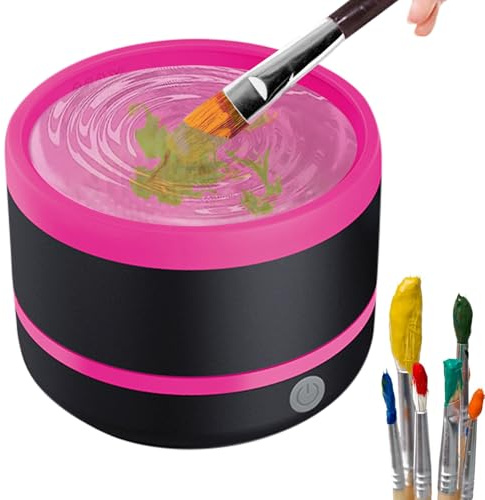 Sucritude Automatic Makeup Brush Cleaner Machine - Foundation Brush Makeup Sponge Washer,Rechargeable Cosmetic Tool Cleansing Accessories for Foundation, Concealer, Eyeshadow, Blush Applicators