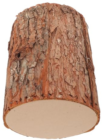 BESPORTBLE Socle Décoratif Souche d'arbre Réaliste en Bois Artificiel 20 X 15 CM Porte-Bougie Chauffe-Plat Rustique Accessoire Photo Léger pour Décoration Mariage et Centre de Table DIY