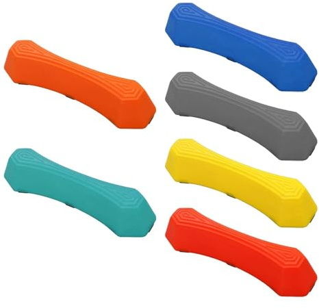 KIXZSAZ Poutres d'équilibre ondulées et Dalles de Pierre interactives pour Enfants : favorisent l'équilibre, la Force et la Coordination. Idéal pour Jouer à l'intérieur à l'extérieur.