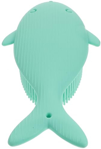 TEMPNAP Bath Brush Easy to Hold and Exfoliating Cradle Cap Body Cleaning Brush Silicone with Creative Small Size Design for Travel and Home Bathing