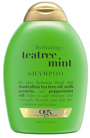 Organix Tea Tree Moisturizing Shampoo Mint 385 ml