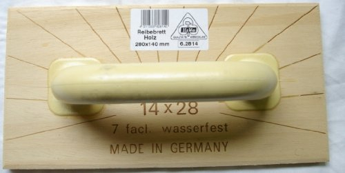 HaWe 62814 Abachi-Reibebretter 28 x 14 cm