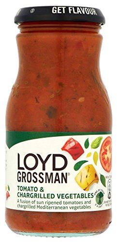 Loyd Grossman - Sauce tomate et légumes grillés au feu de bois - 1 pot de 350 g