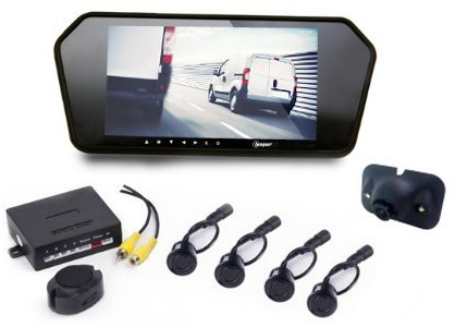 Kit Radar mit Rückfahrkamera Display 7 Zoll RVU-7R1W BEEPER