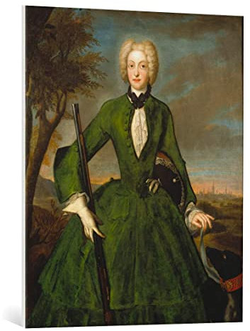 kunst für alle Leinwandbild: Franz Joseph Winter Maria Amalia von Österreich Gemahlin Kaiser Albrechts VII - hochwertiger Druck, Leinwand auf Keilrahmen, Bild fertig zum Aufhängen, 75x90 cm