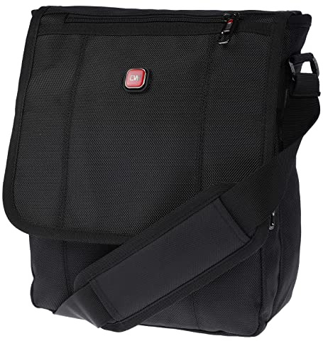 Christian Wippermann Herren Umhängetasche Mittel - Crossover Bag Wasserdicht - 1680D Nylon, Leicht - Verstellbarer Gurt 150 cm - Ideal für Arbeit, Uni, Freizeit - Maße 24x32x10 cm