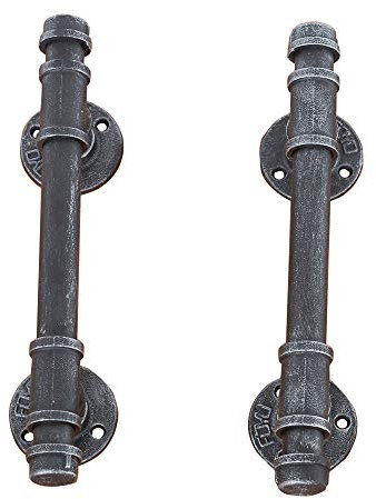 Rustic Barn Door Handle,Industrial Pipe Door Handle,Door Pull 12 Inch