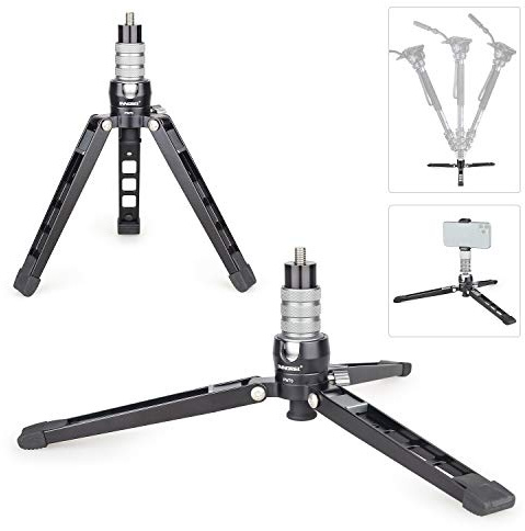 Mini trípode de Mesa Stand-INNOREL PW70, Se Puede Utilizar como Base para monopie de cámara réflex Viene con Tornillos de 1/4 a 3/8 de Pulgada La Carga máxima es de 33 Libras