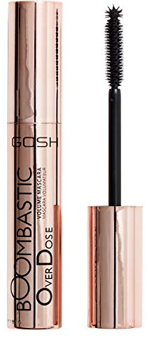 GOSH Boombastic Overdose Mascara für definierte & voluminöse Wimpern I langanhaltend & wasserfest Iextra Volumen ohne Klumpen I parfümfrei, allergiezertifiziert & 100% vegan I 001 Extreme Black