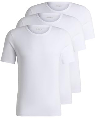 BOSS Herren R-Neck T-Shirt, 3er Pack Classic, White, XXL