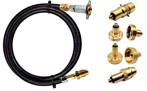 DN Autogas Parts LPG GPL Gas Bottle Refill Kit Propane POL Gas Bottle Filling Set for All Europe with BAYONET EURONOZZLE DISH ACME Adaptors and M10 Mini Filling Point